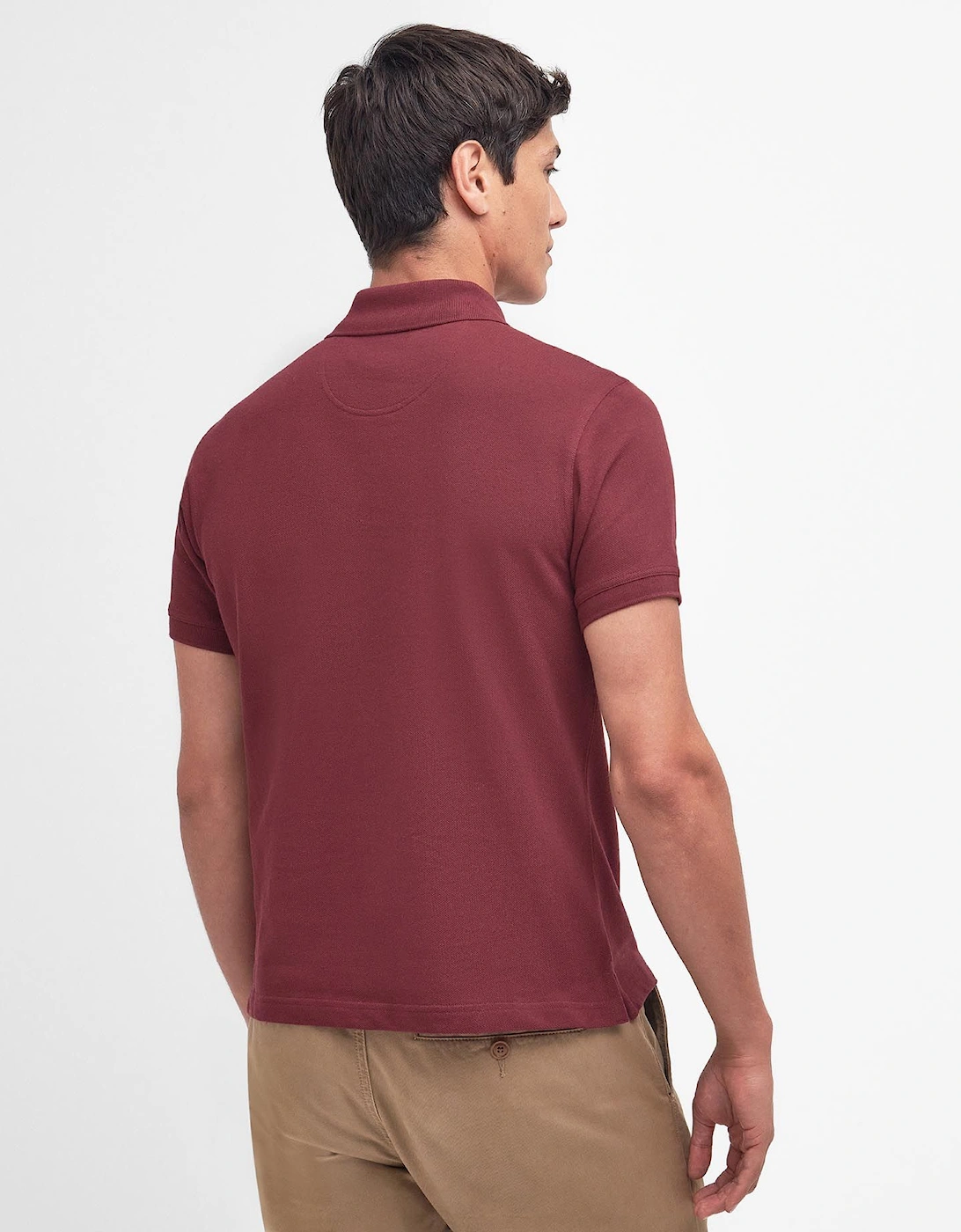 Tartan Pique Polo Shirt - Ruby