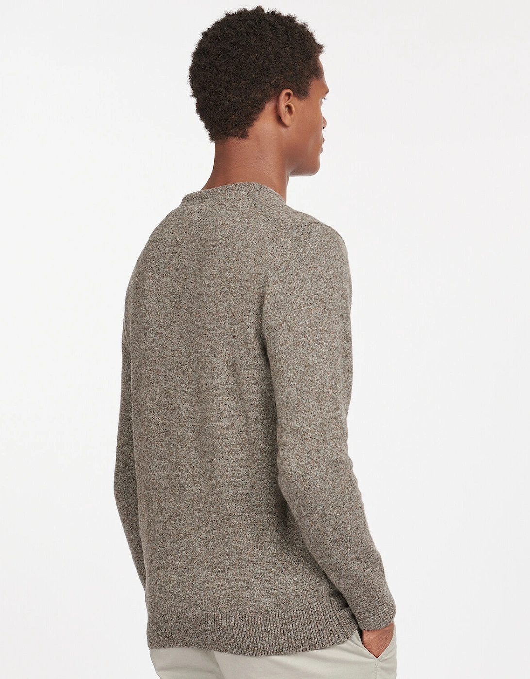 Tisbury Crew neck Knitted Jumper - Fog