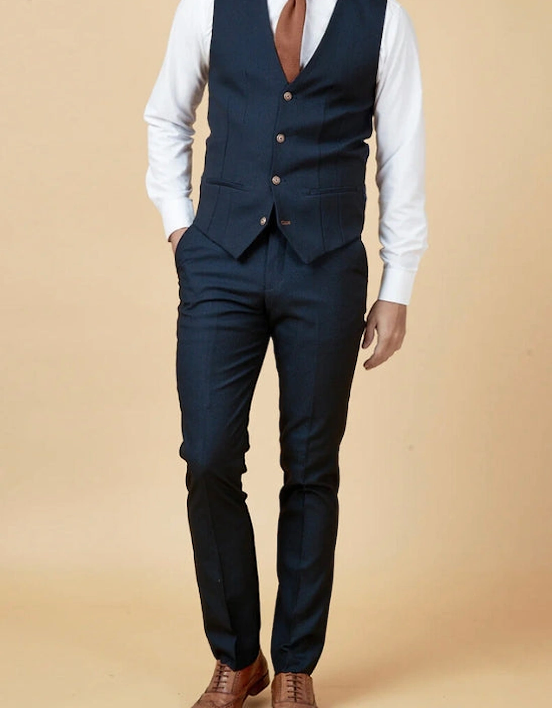 Max Waistcoat - Navy