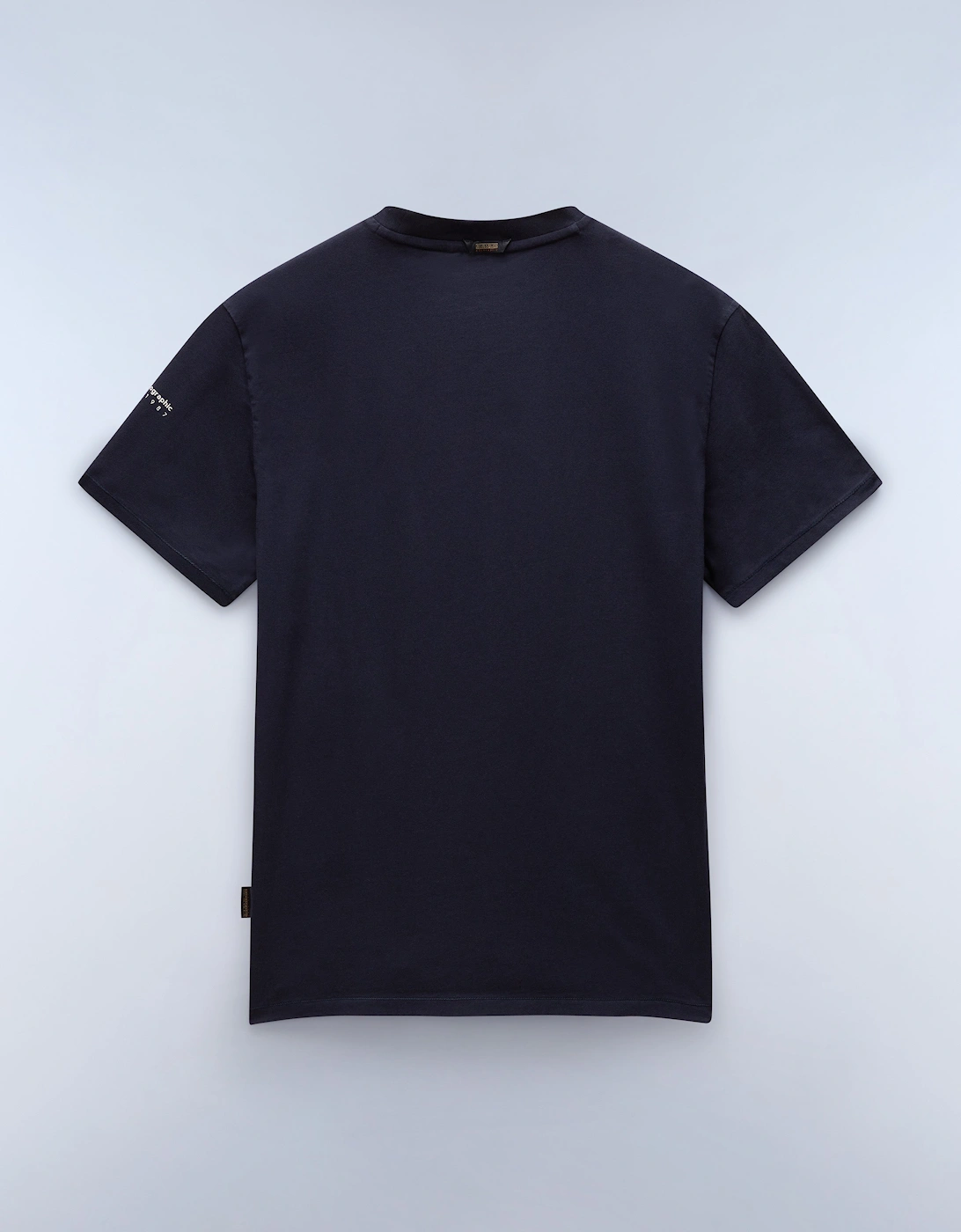 S-Badge Logo Short Sleeve T-Shirt - Navy Blue