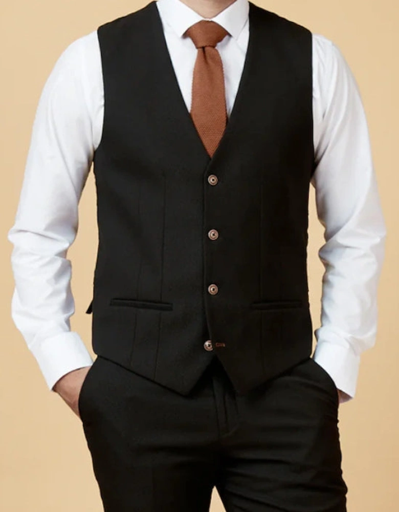 Max Waistcoat - Black