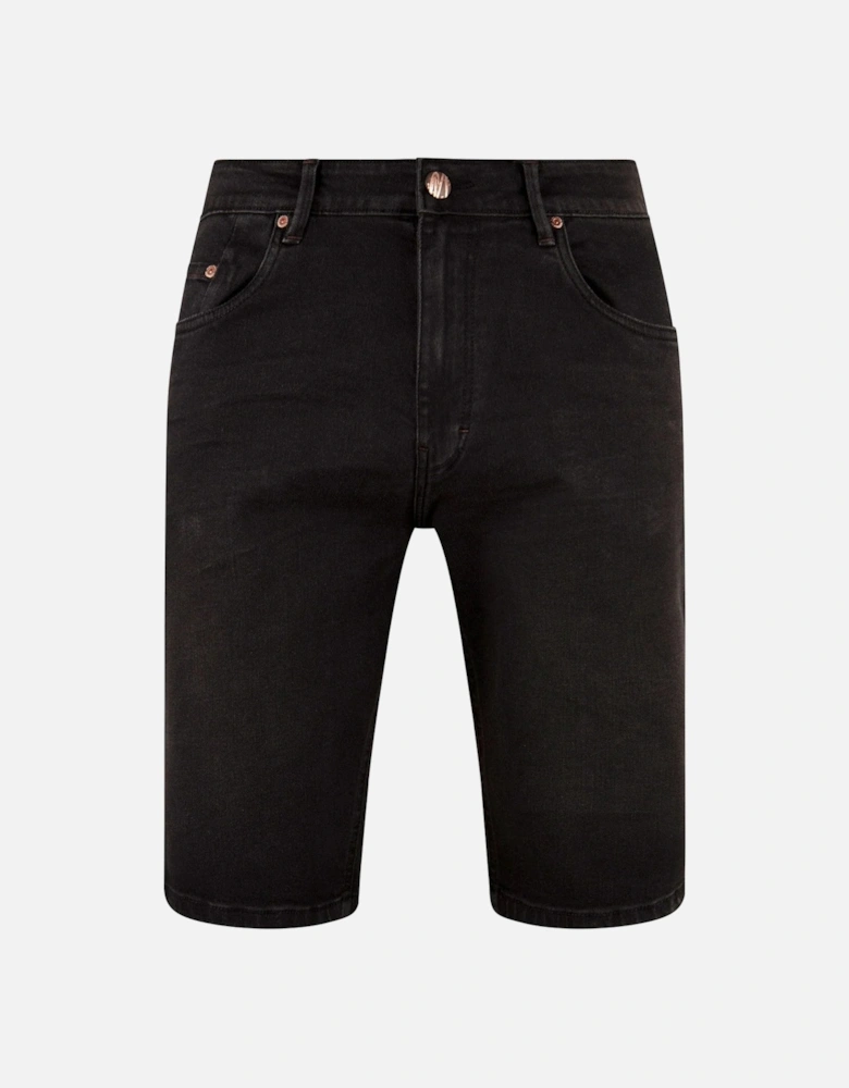 MISH MASH Paul Washed Jean Shorts - Black