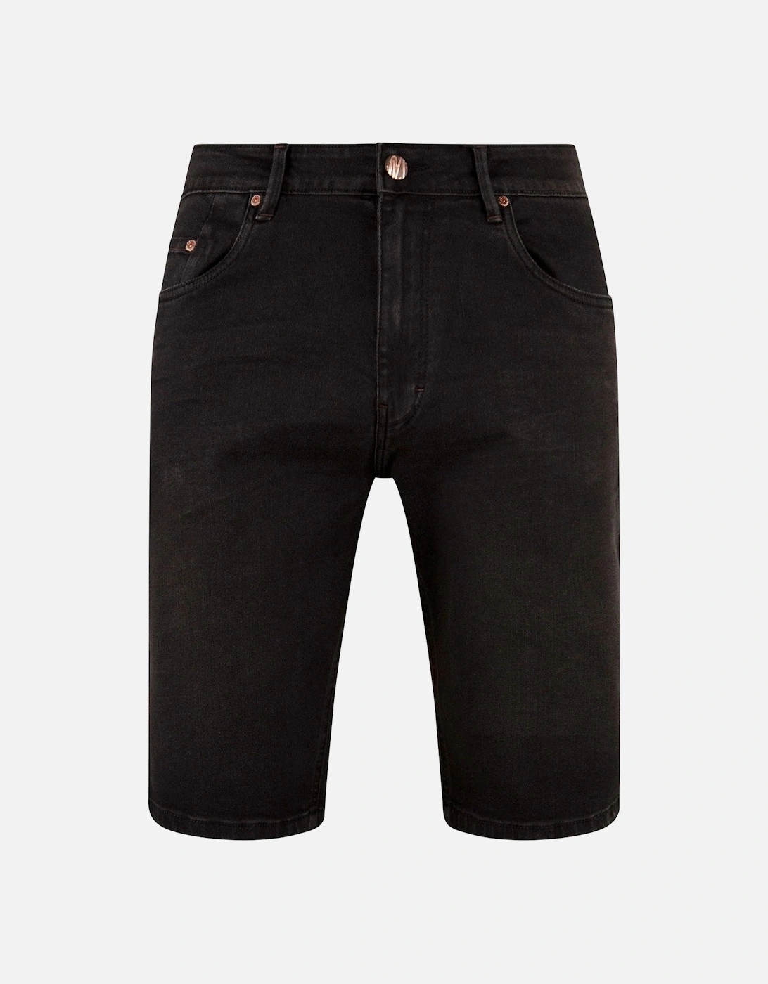 MISH MASH Paul Washed Jean Shorts - Black