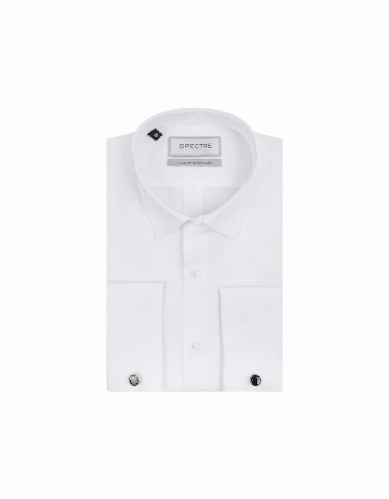 Jake Luxury Double Cuff Suit Shirt - White