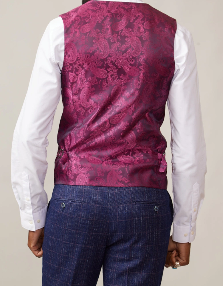 Kelvin SB Waistcoat - Berry