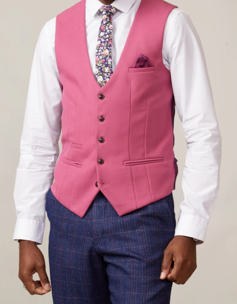 Kelvin SB Waistcoat - Berry