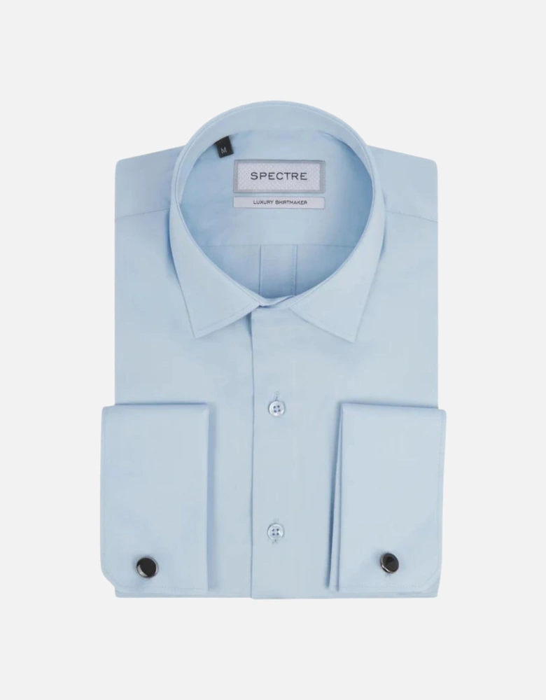 Jake Luxury Double Cuff Suit Shirt - Sky Blue