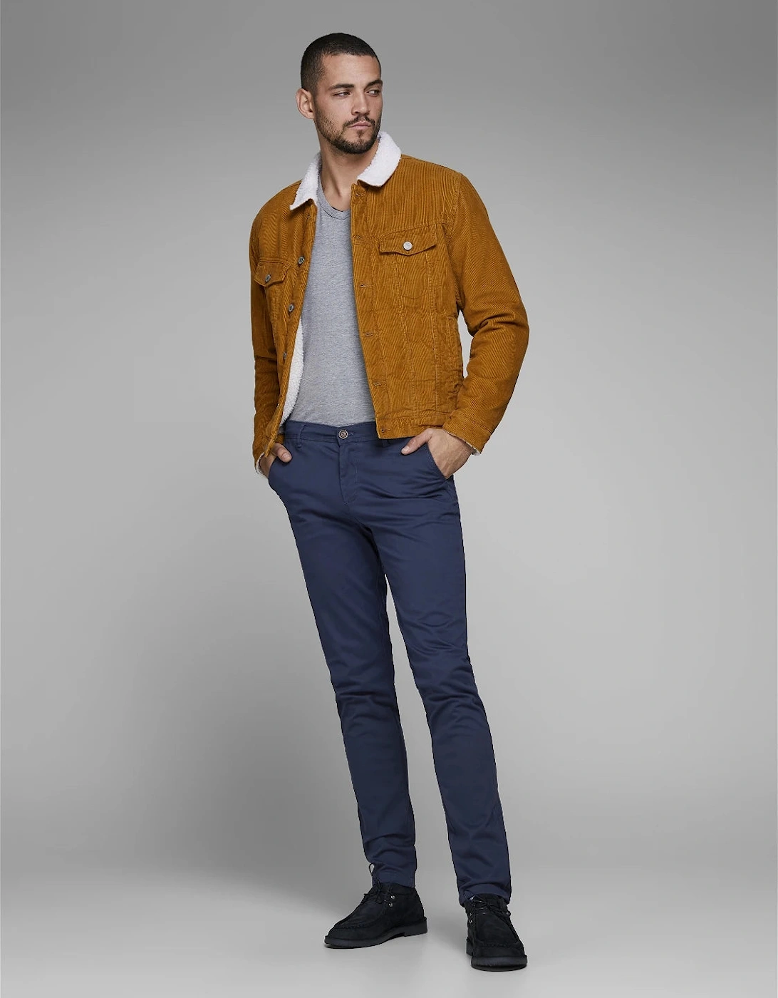Jack & Jones Men's Navy Marco Chinos  Size 32