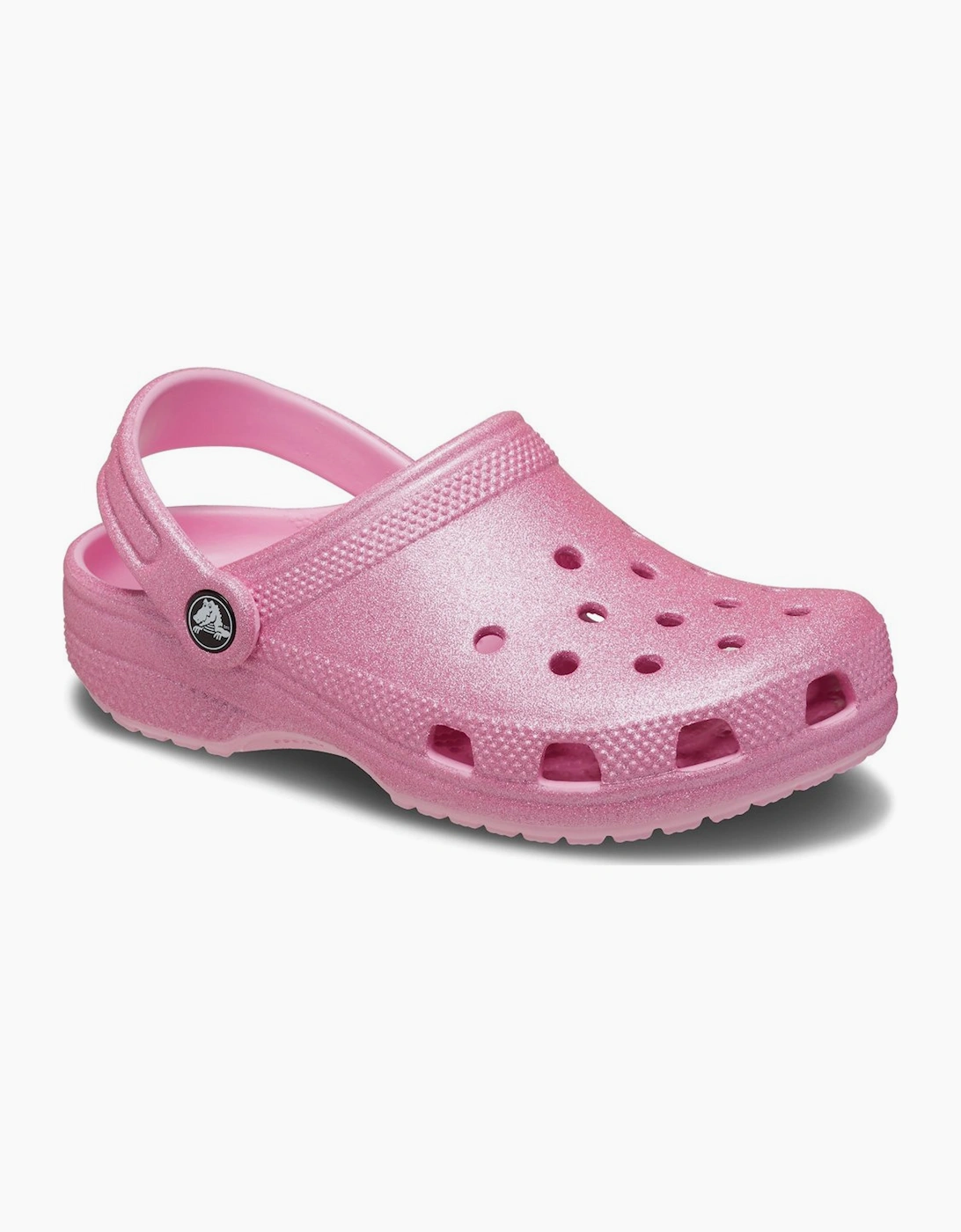 Crocs Girl's Classic Glitter Girls Clogs - Pink - Size: 7 years/7