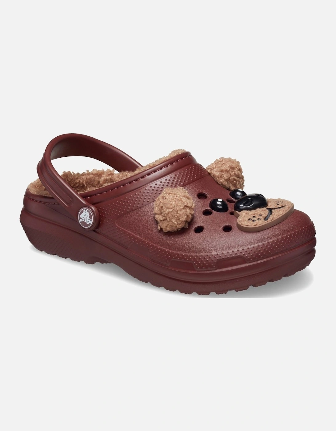 Crocs Unisex Red Classic Lined Toddler Slippers - Size 9 Kids