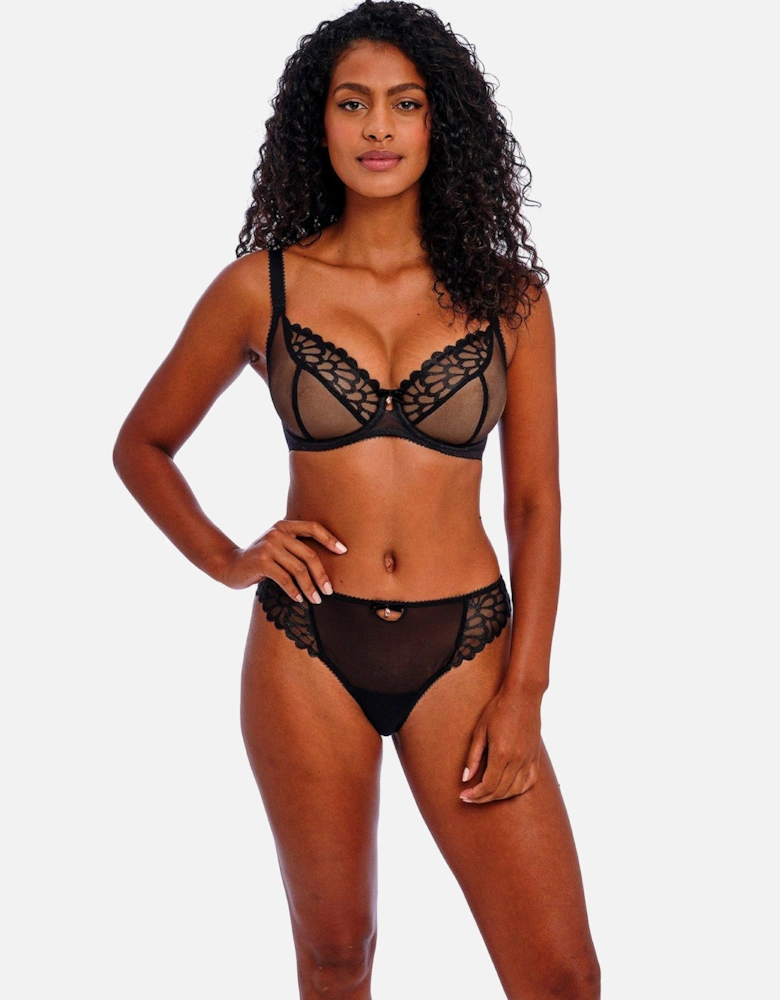 Loveland Underwired Side Plunge Bra - Black