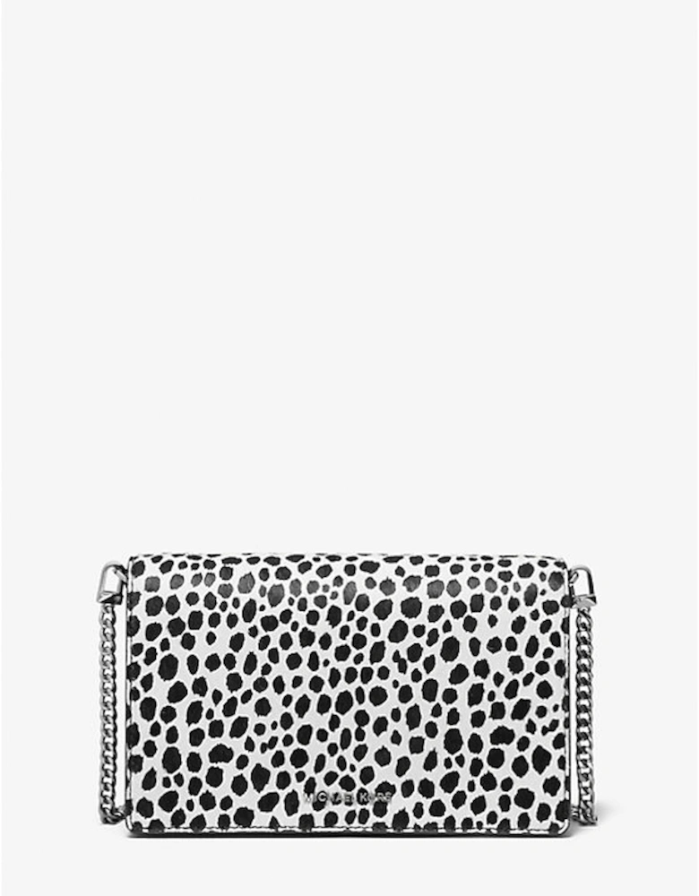 Jet Set Medium Cheetah Print Calf Hair Crossbody Bag