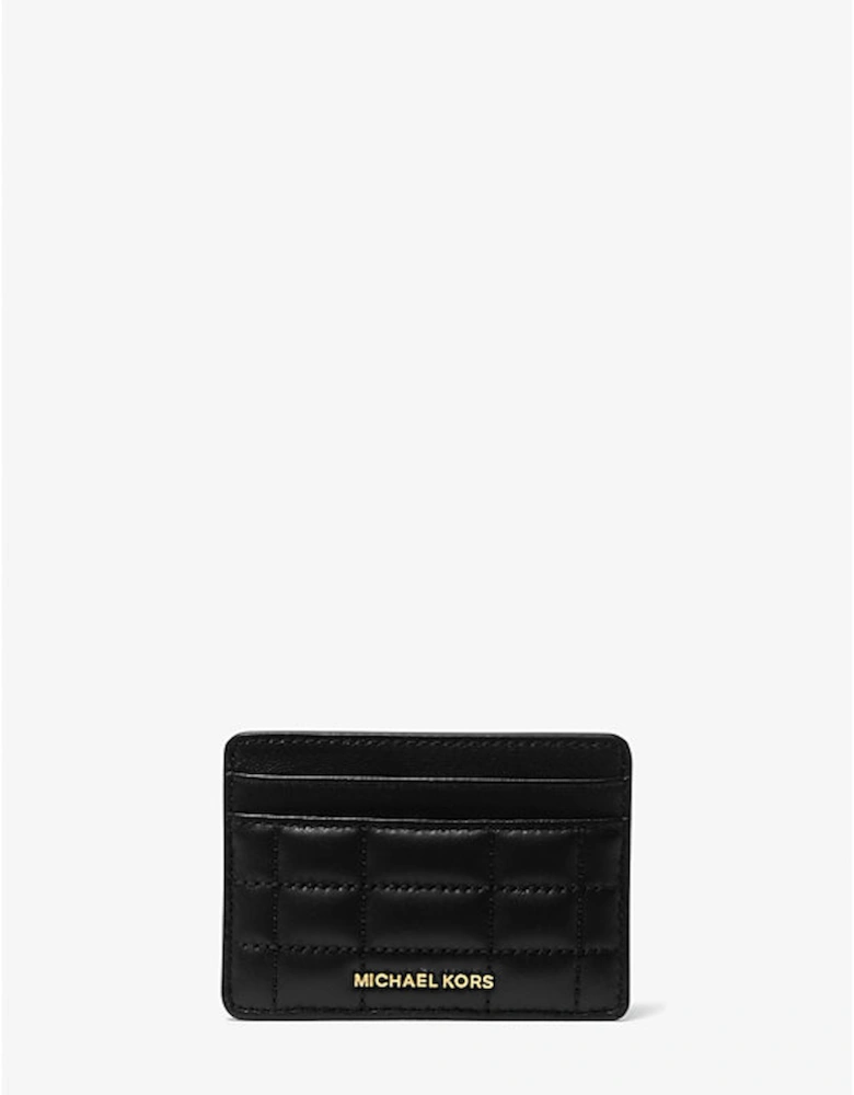 Jet Set Quilted Leather Card Case