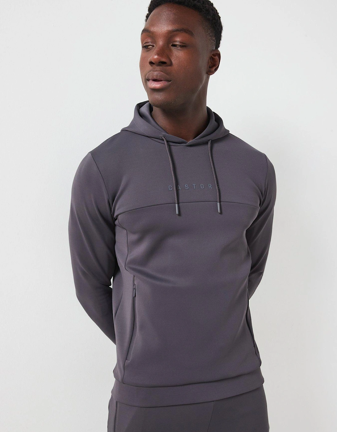 Mens Training Scuba Hoody - Grey, 2 of 1