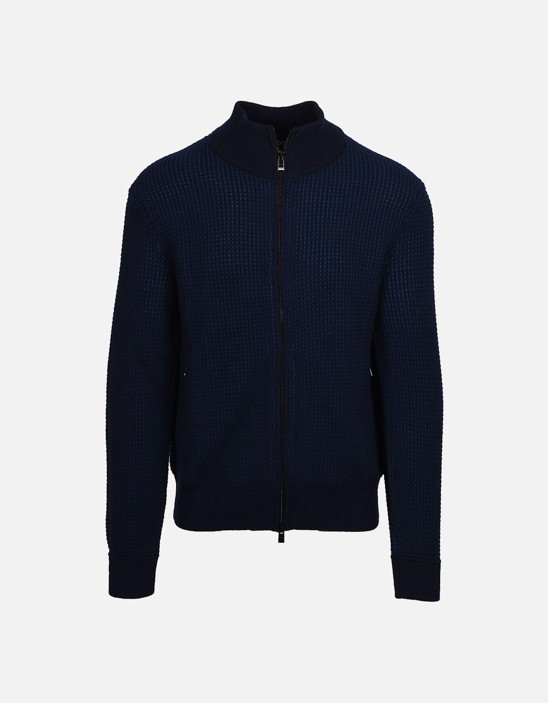 Boss H-emabeo Full Zip Knitwear Dark Blue, 6 of 5