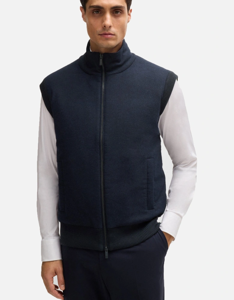 Boss P-eflanolo Gilet Dark Blue