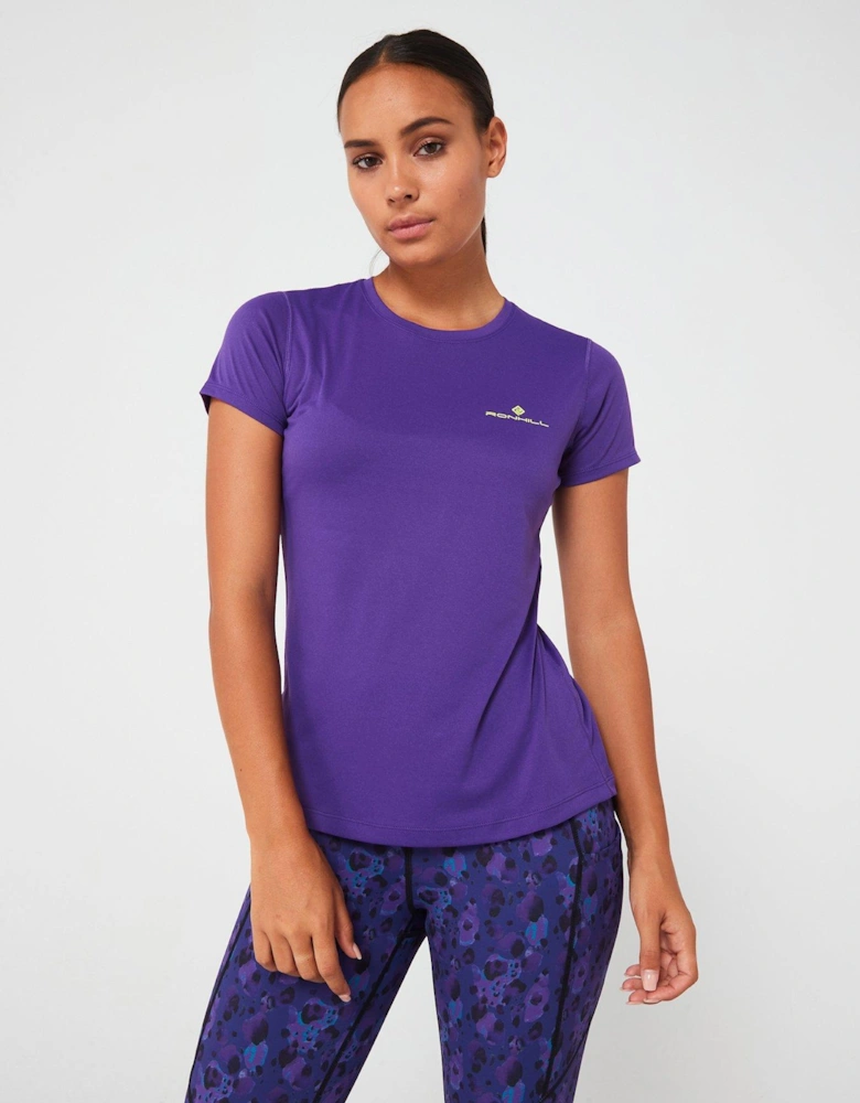 Womens Core Running Short Sleeved Tee-purple