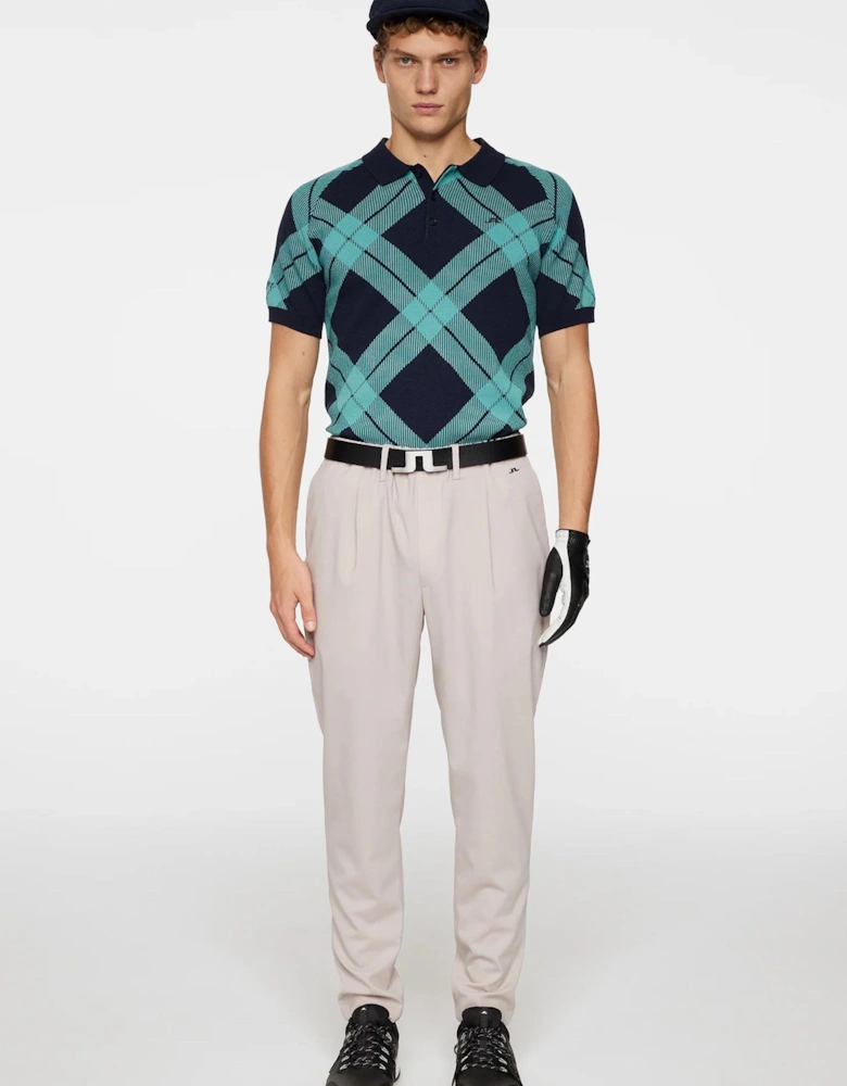 X Glenmuir Martin Knitted Polo Black