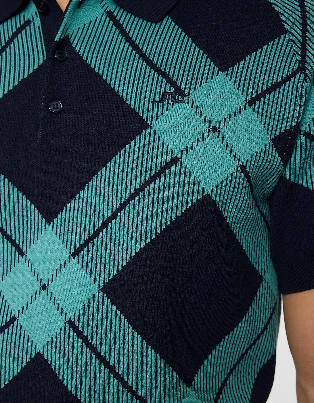 X Glenmuir Martin Knitted Polo Black