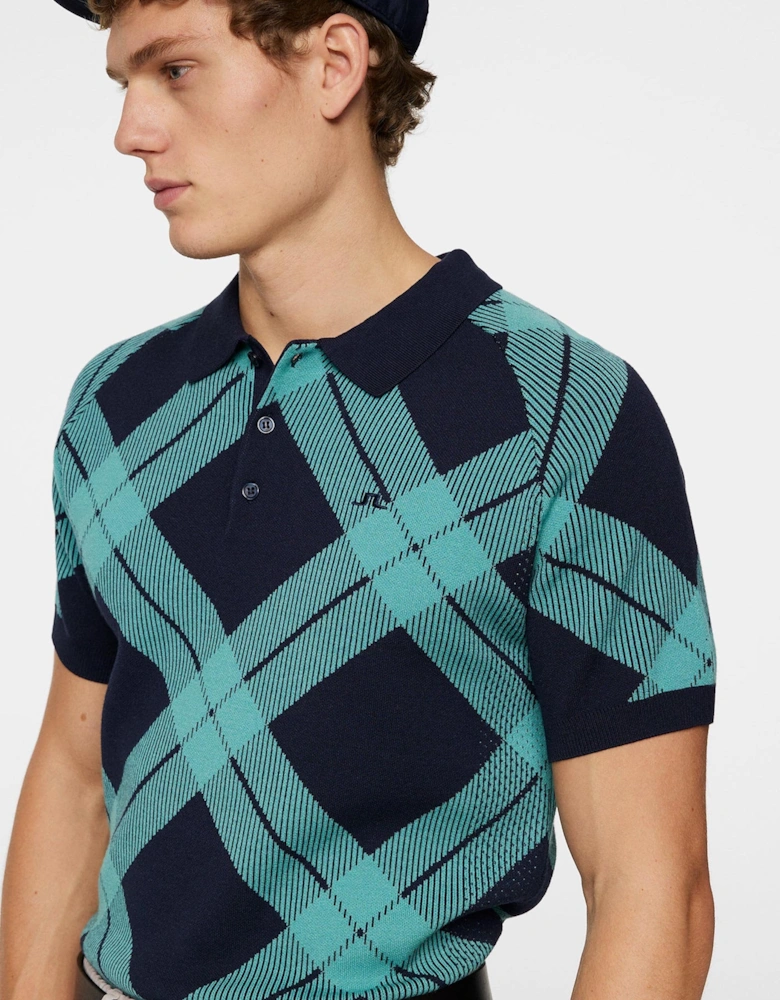 X Glenmuir Martin Knitted Polo Black