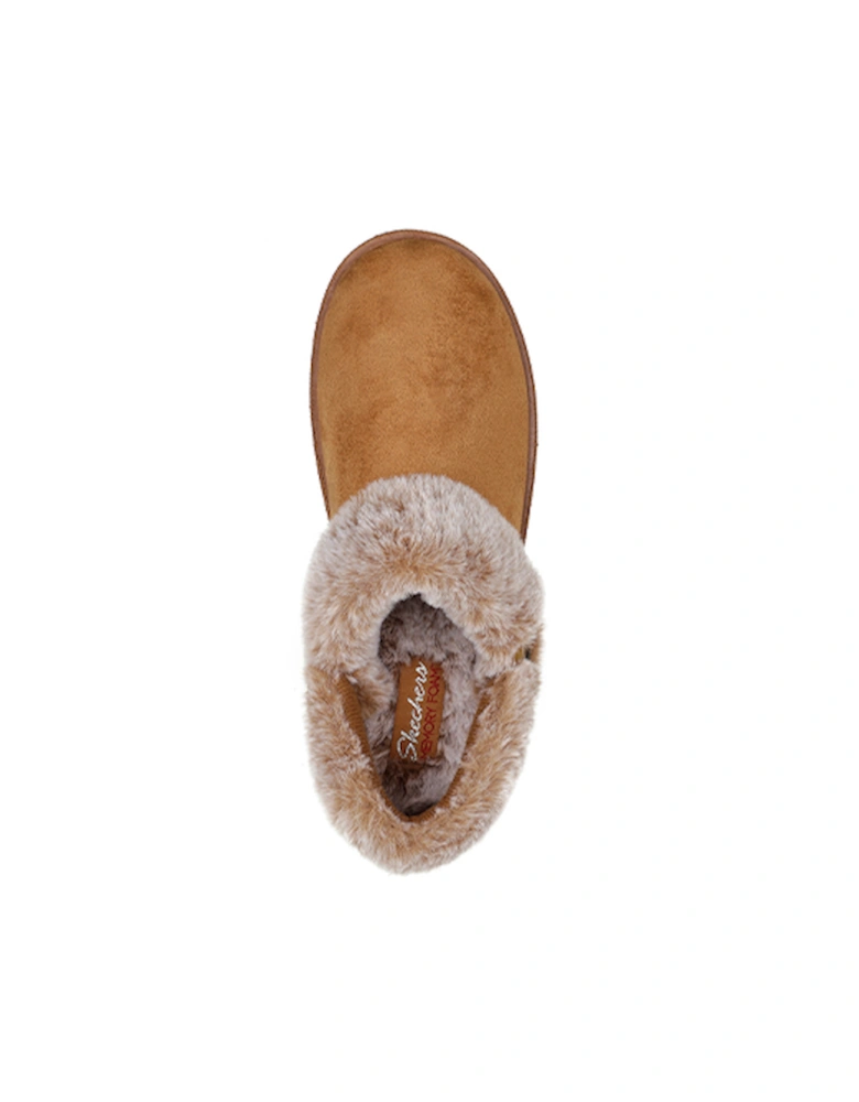 Women's Cozy Campfire Fresh Toast Button Open Quarter Slipper Chestnut