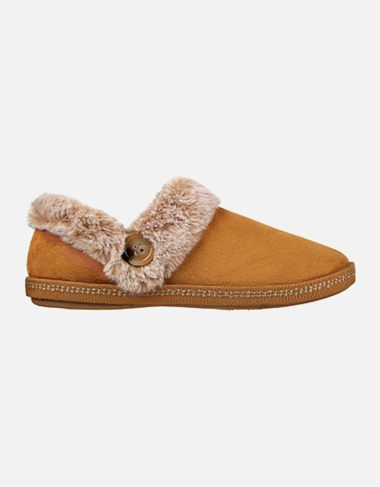 Women's Cozy Campfire Fresh Toast Button Open Quarter Slipper Chestnut