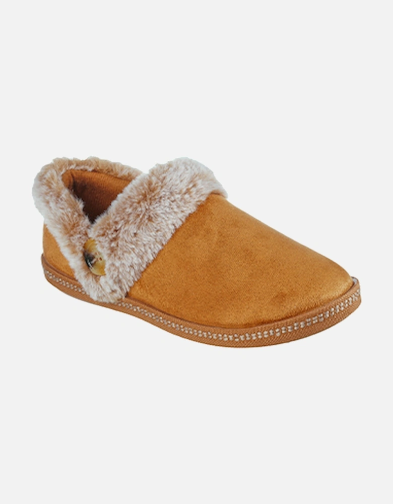 Women's Cozy Campfire Fresh Toast Button Open Quarter Slipper Chestnut