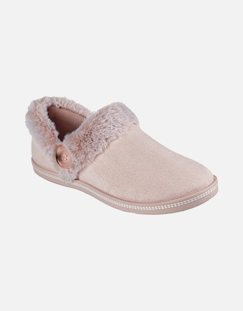 Women's Cozy Campfire Fresh Toast Button Open Quarter Slipper Blush