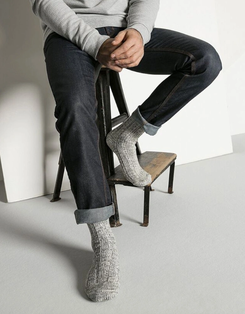 Men's Cotton Twist Sock Grey