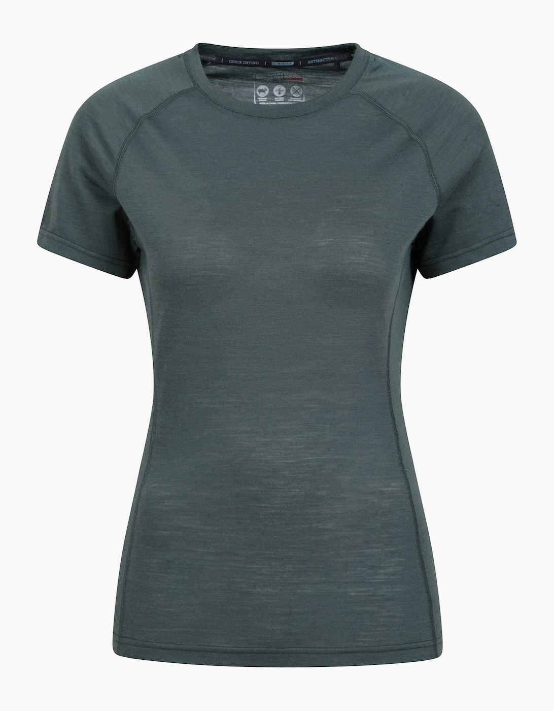 Mountain Warehouse Women's Green / Summit Merino Wool Thermal Top  10 Size 10 Uk