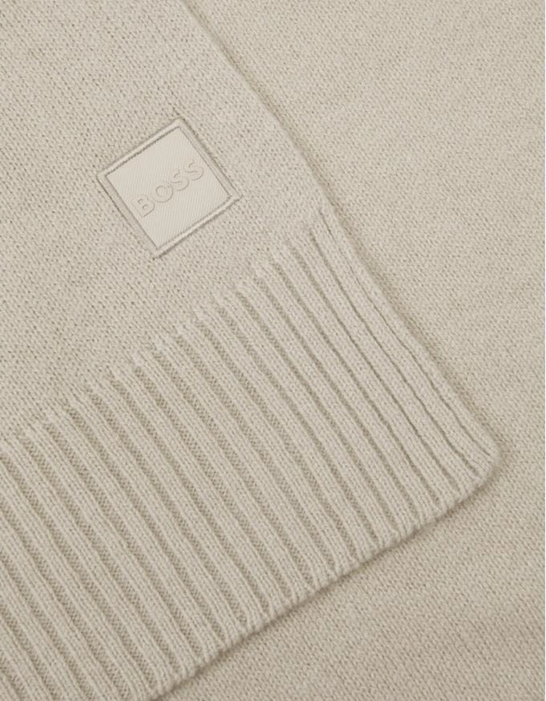 Akalo_R Patch Logo Beige Scarf