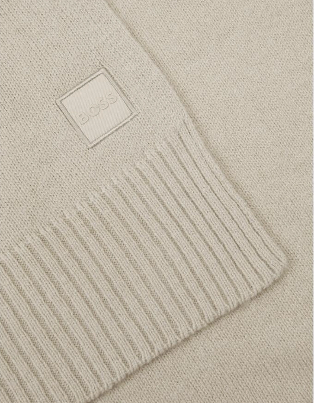 Akalo_R Patch Logo Beige Scarf