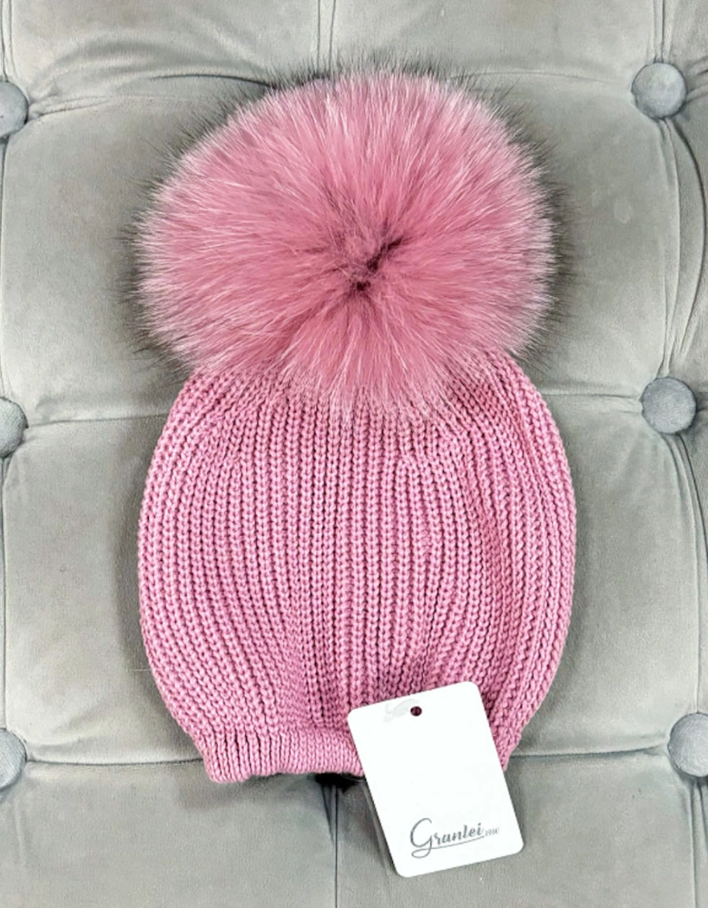 Rose Pink Fur Hat