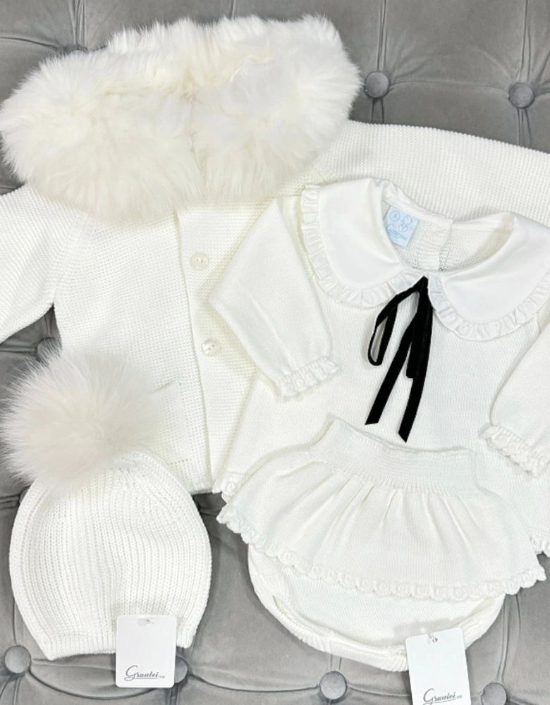 Ivory Knit Jam Pant Set