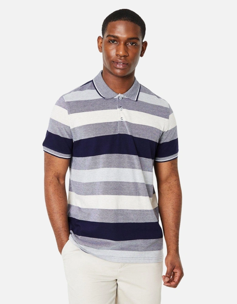 Mens Barbados Stripe Polo Shirt