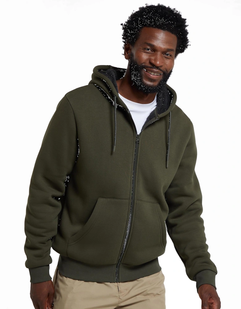 Mens Dalton Borg Lined Full Zip Hoodie