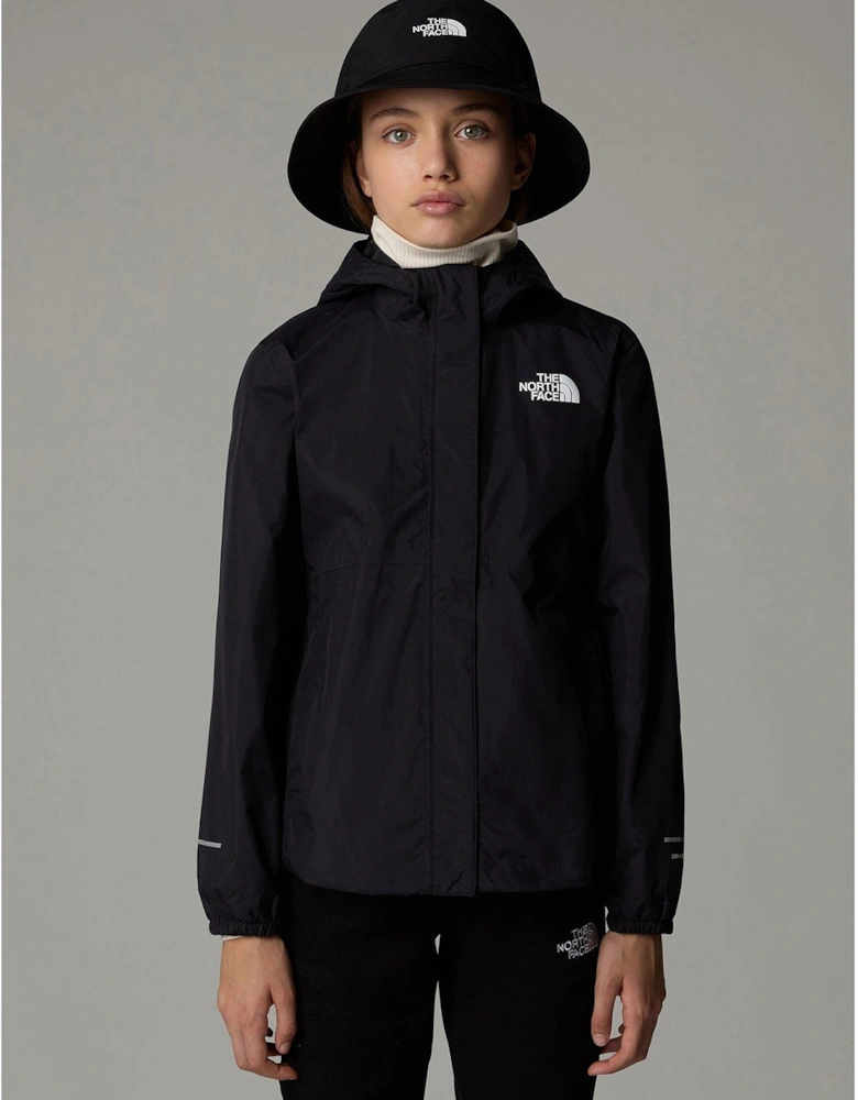 Junior Girls Antora Rain Jacket - Black