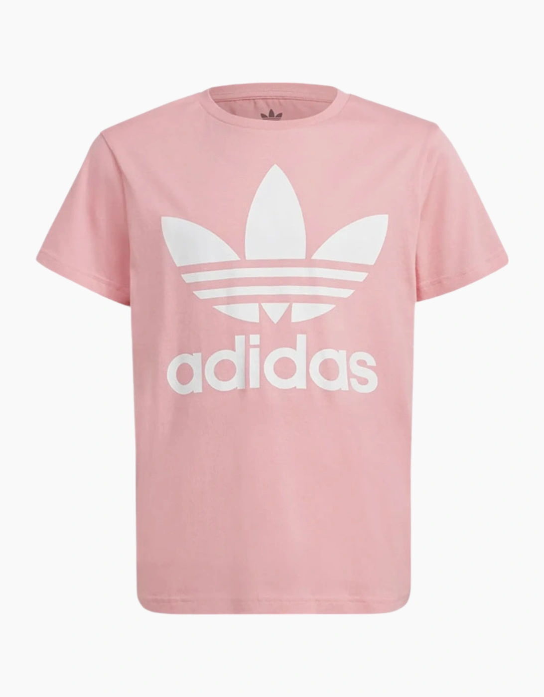 ADIDAS DV2904 Kids T Shirts Crew Neck Short Sleeve Cotton Top Summer Sports Tees - Pink - Size: 14Y-15Y