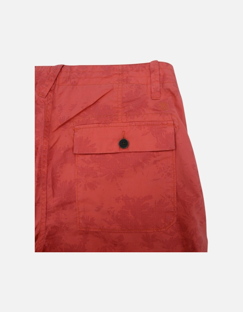 TIMBERLAND Mens Shorts Quick Dry Canobie Lake Hot Pink Casual Summer Half Pants