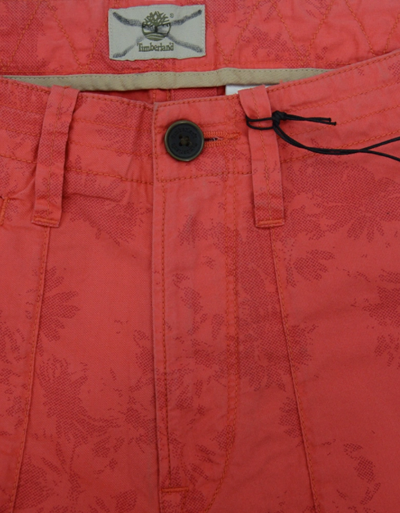TIMBERLAND Mens Shorts Quick Dry Canobie Lake Hot Pink Casual Summer Half Pants