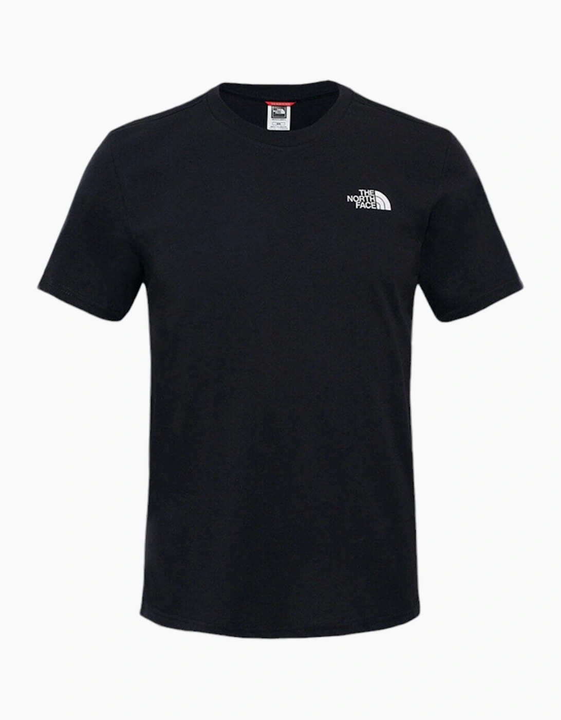 Men's The North Face T-Shirt Mens Logo Short Sleeved Tee Cotton Crew Top - Black - Size: 38