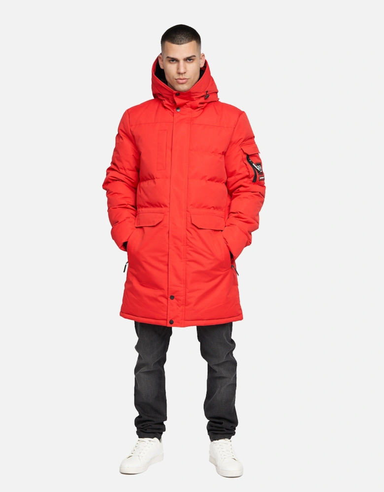 Crosshatch Mens Milwaka Long Padded Jacket