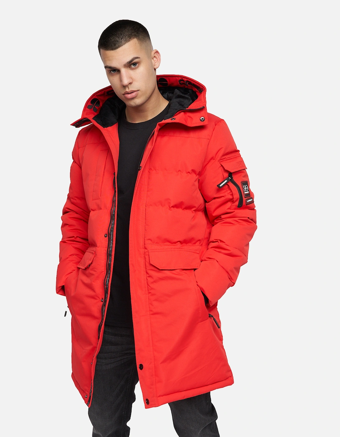 Crosshatch Mens Milwaka Long Padded Jacket