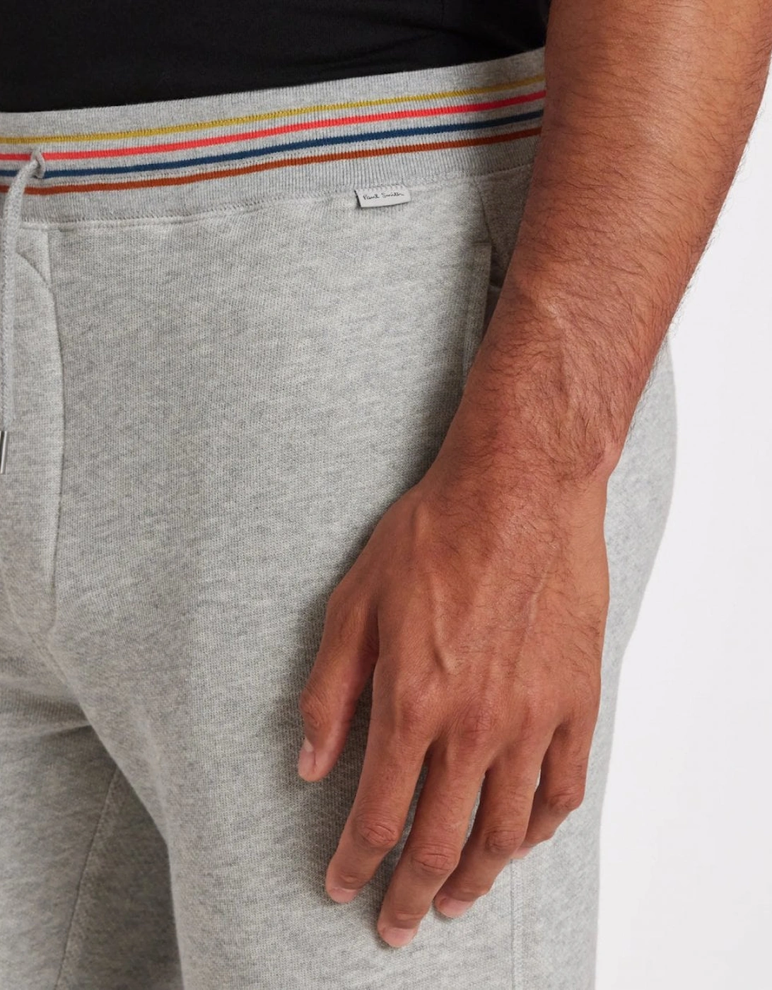 Mens Cotton Jersey Lounge Pants with Artist Stripe Waistband