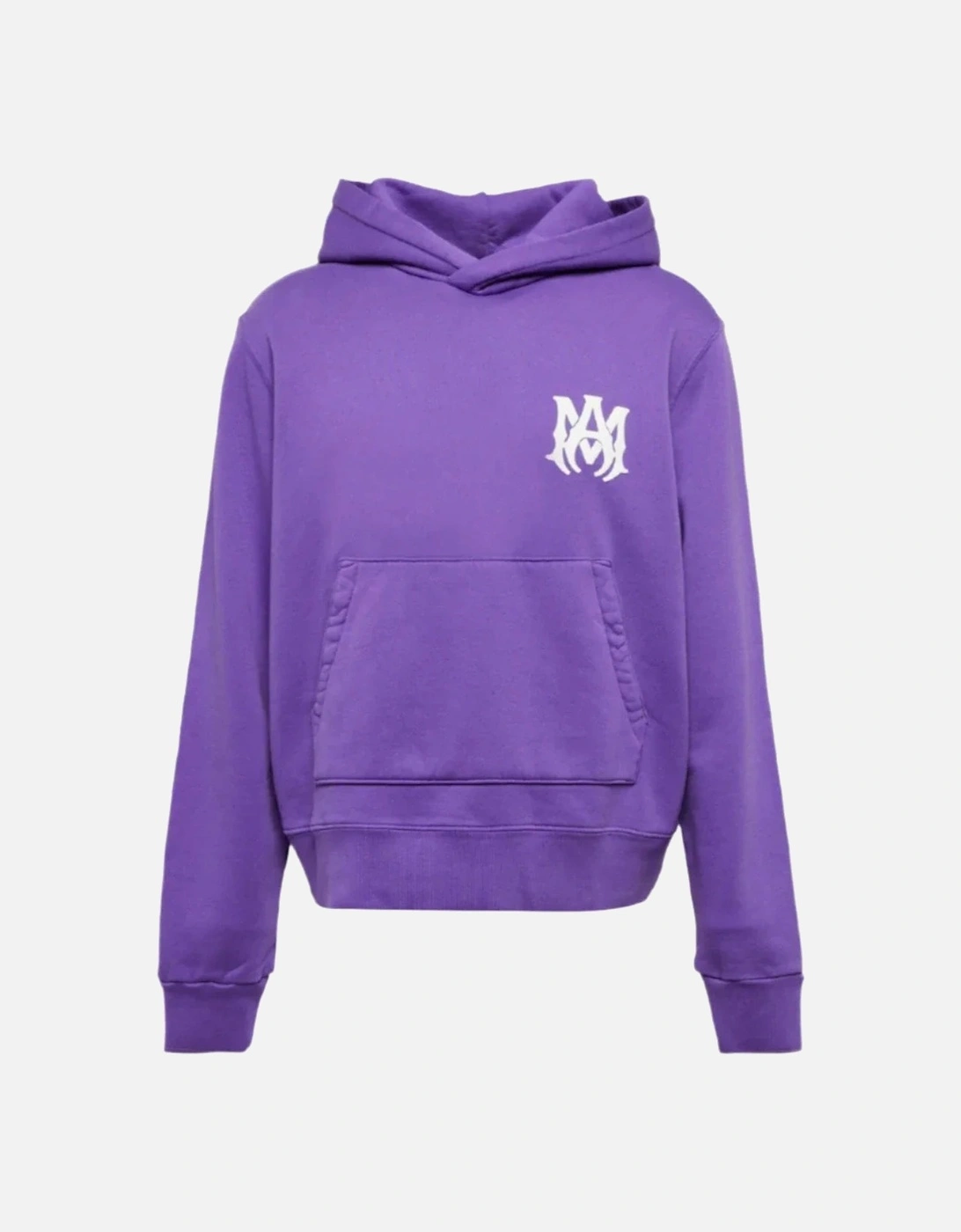 MA Logo Printed Cotton Hoodie in Purple, 5 of 4