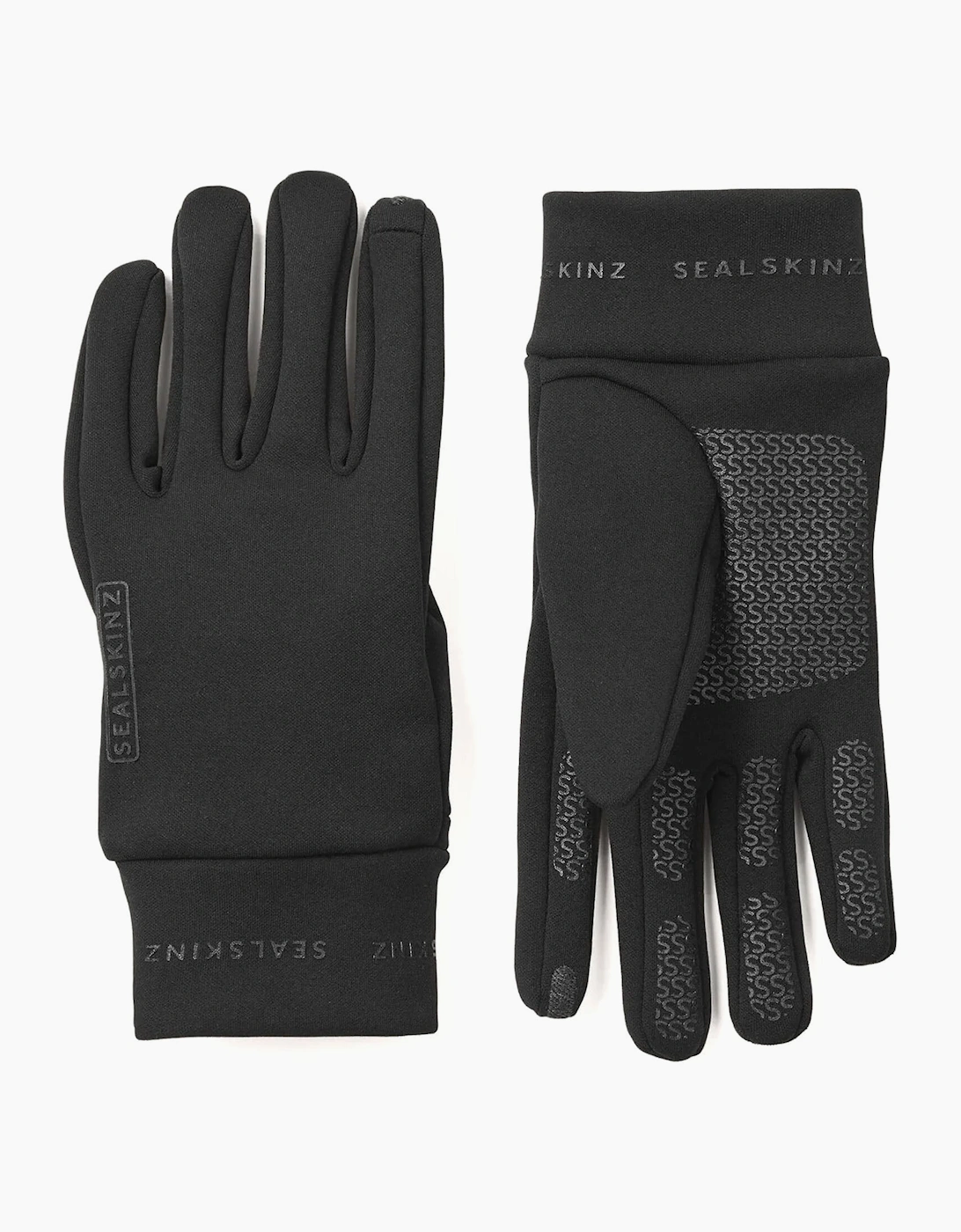 SealSkinz Women's Sealskinz Unisex Acle Water Repellent Nano Fleece Gloves - Black