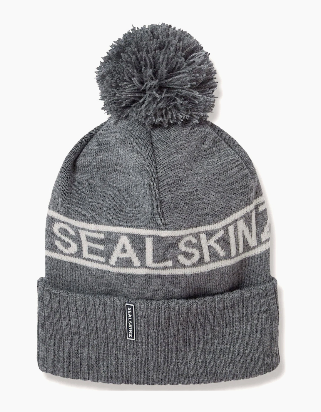 SealSkinz Women's Sealskinz Unisex Heacham Waterproof Icon Bobble Hat - Grey