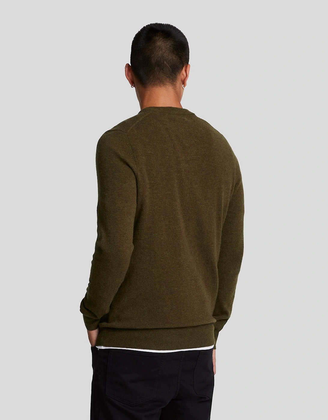 Lambswool Blend Crew Neck Jumper