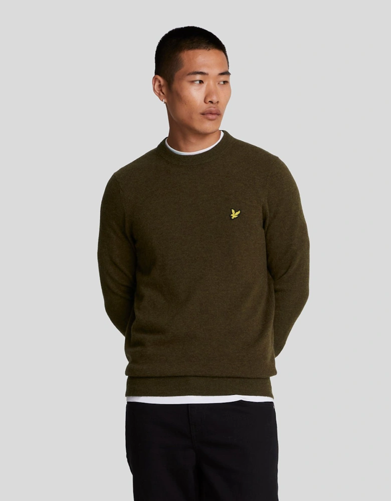 Lambswool Blend Crew Neck Jumper