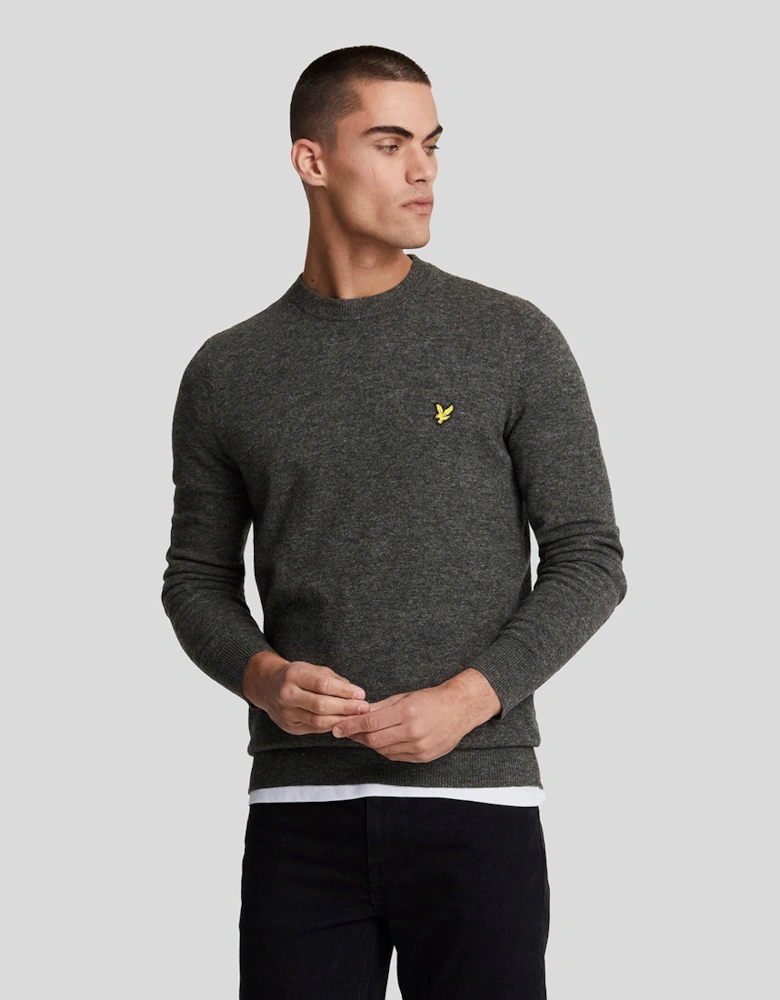 Lambswool Blend Crew Neck Jumper